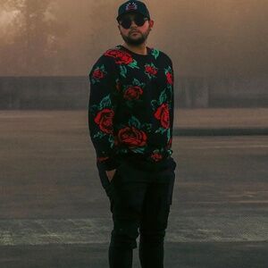 Empyre Men’s Brock  Red Black Rose Red Black Sweater